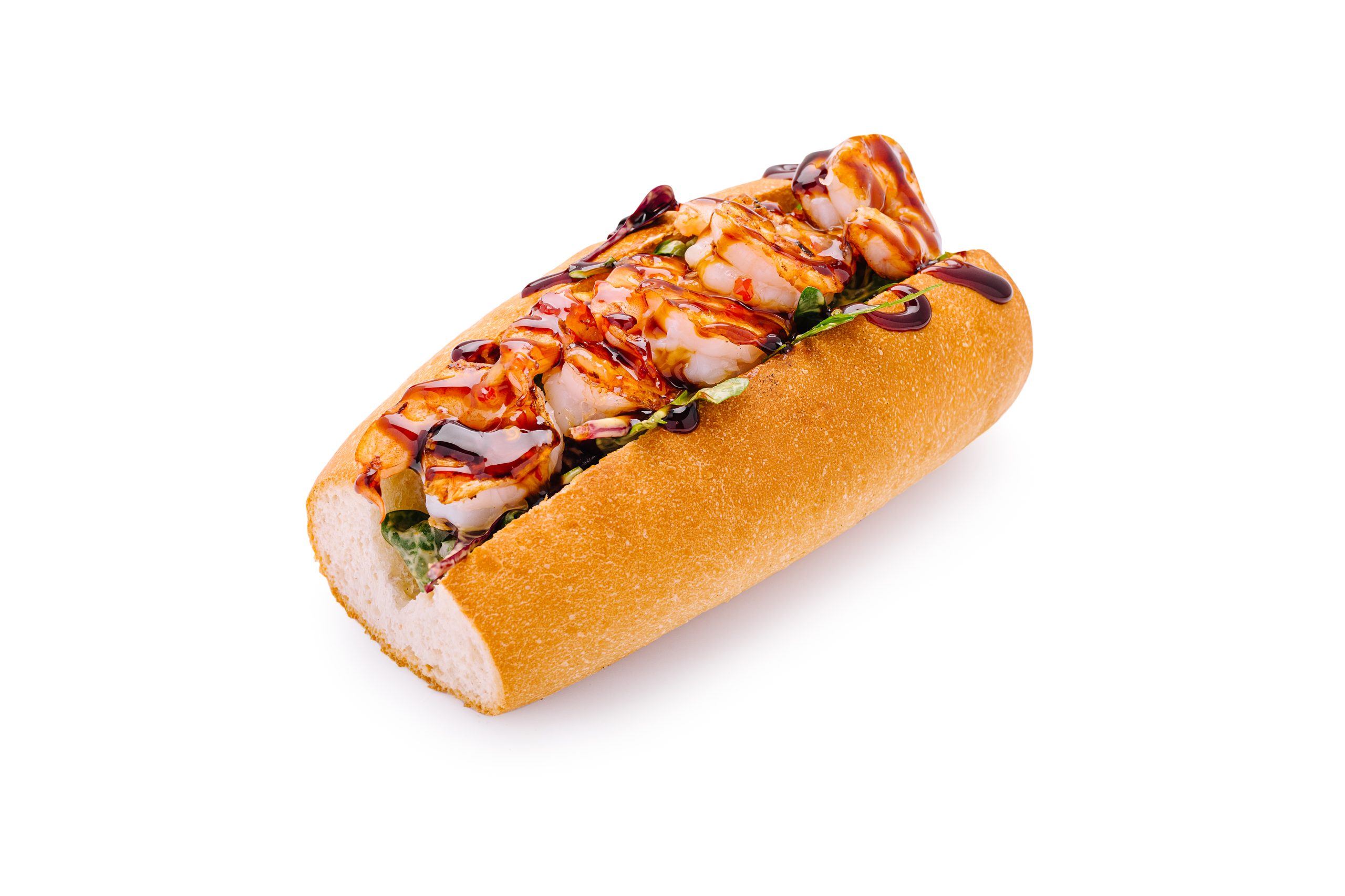 Hot Dog cu creveti Pane